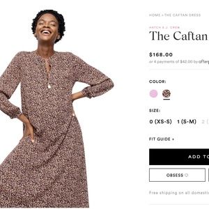 Hatch by J. Crew - The Caftan Dress - Maternity